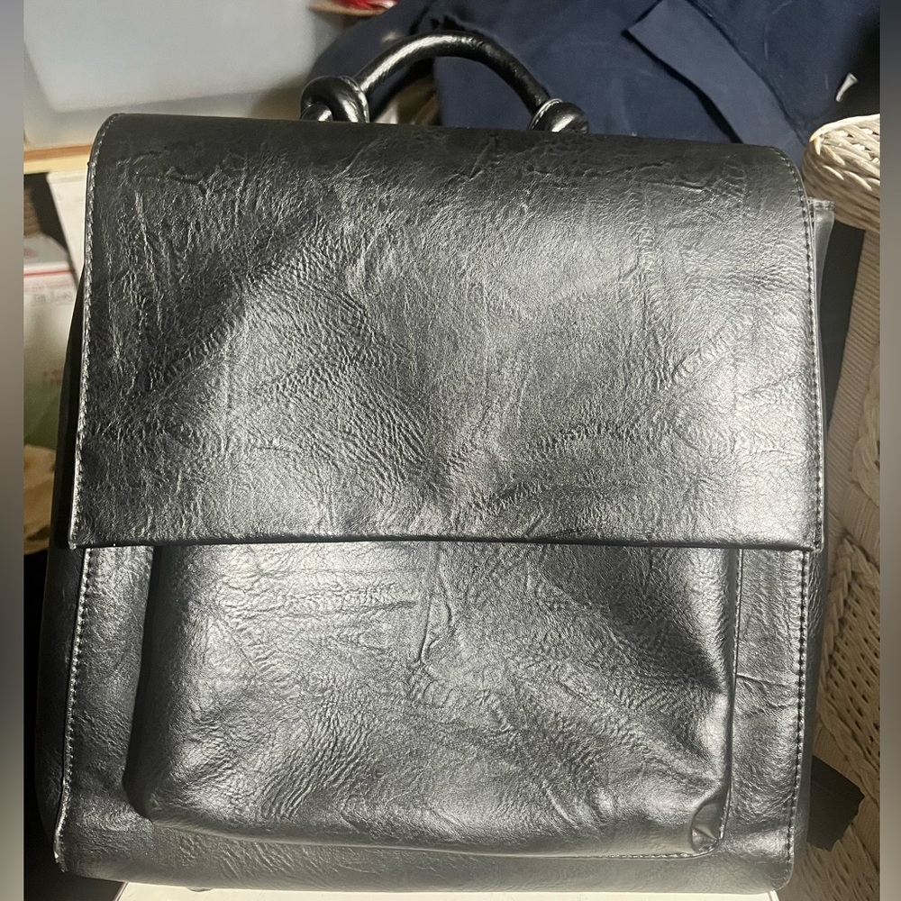 Black Backpack W/ Adjustable Straps, Expandable C… - image 6